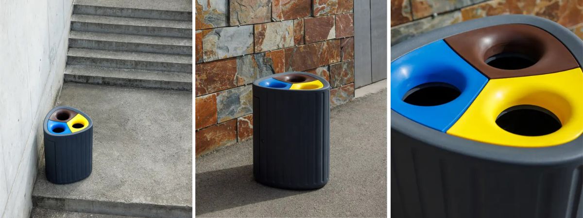 New mixed waste collection bin from our Spanish Design Partner New mixed waste collection bin from our Spanish Design Partner